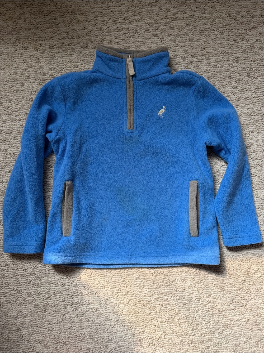 Beaufort Bonnet Company Blue Kids Fleece Pullover Half-Zip